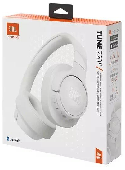 Купить Наушники накладные JBL Tune 720BT, Белый по доступной цене
