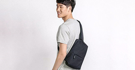 Купить Рюкзак Xiaomi Mi City Sling Bag, Светло-серый по доступной цене ...