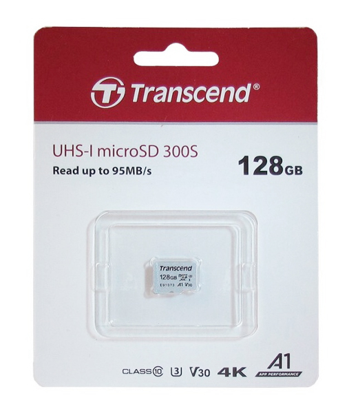 Купить Карта памяти Transcend UHSI microSD 300S 128Gb (Class 10, 100