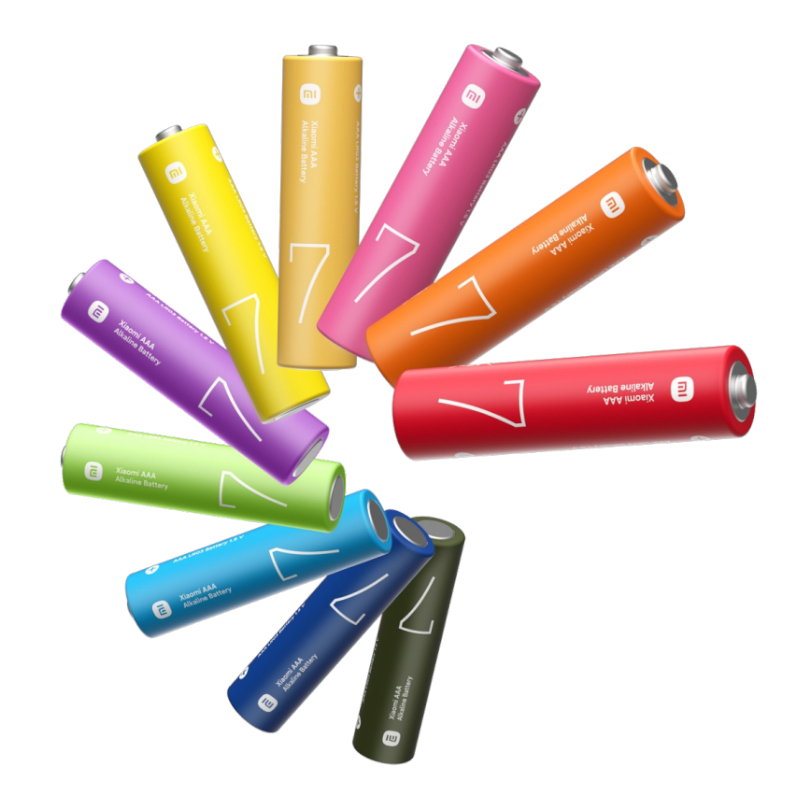 Купить Батарейки Xiaomi AAA Rainbow Batteries (10 шт.), Разноцветный по ...