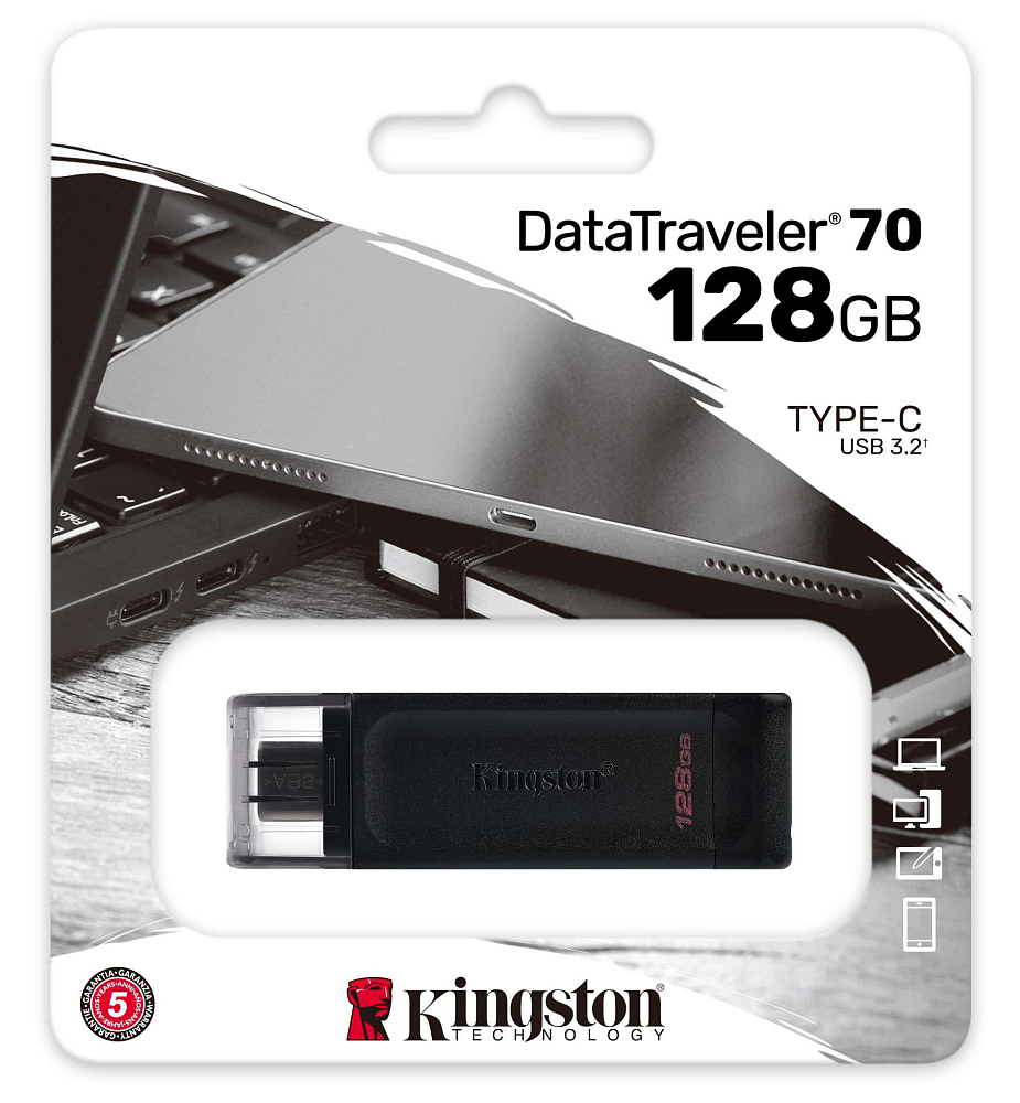 Флешка Kingston 128Gb DataTraveler 70 (DT70/128GB) USB 3.2