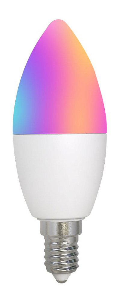 Лампочка умная MOES WiFi LED Bulb E14 (RGB+CW) 6W, Белый