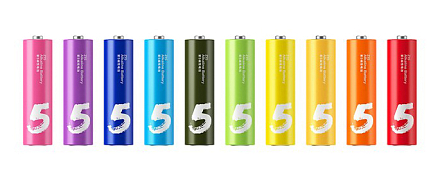 Купить Батарейки Xiaomi AA Rainbow Batteries (10 шт.), Разноцветный по ...