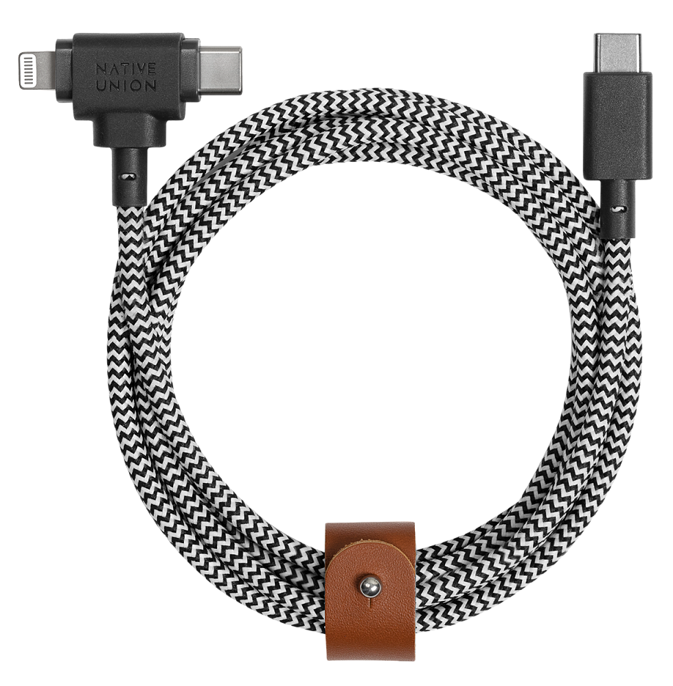 Купить Кабель Native Union Belt Cable USB-С - Lightning/USB-С, 1.5 м ...